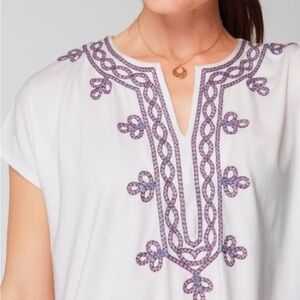 J. Jill Pure Jill Knit Embroidered Tunic 3X